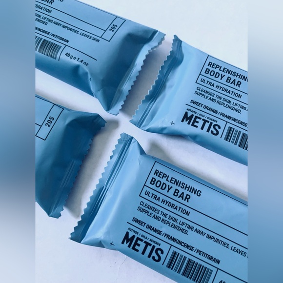 4 - Metis Replenishing Body Bar Soap Sweet Orange Frankincense Petitgrain new - Picture 2 of 4